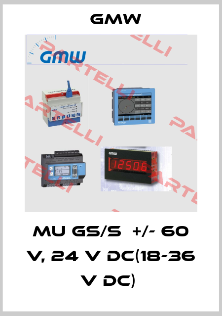 MU GS/S  +/- 60 V, 24 V DC(18-36 V DC)  Gossen Muller Weigert