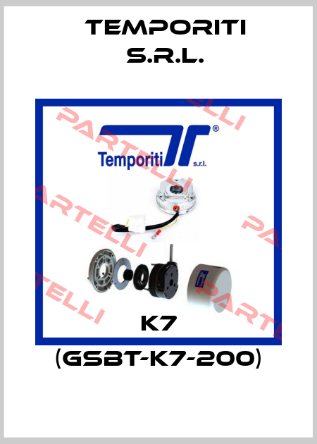 K7 (GSBT-K7-200) Temporiti s.r.l.