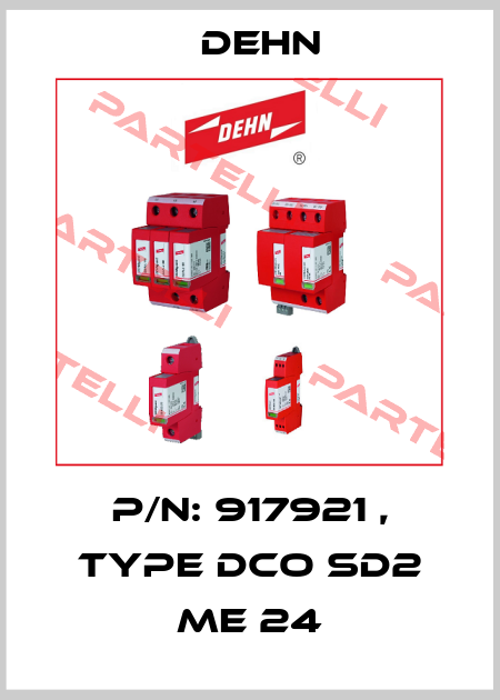 P/N: 917921 , Type DCO SD2 ME 24 Dehn