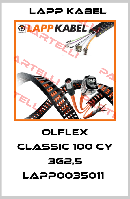 OLFLEX CLASSIC 100 CY 3G2,5 LAPP0035011  Lapp Kabel