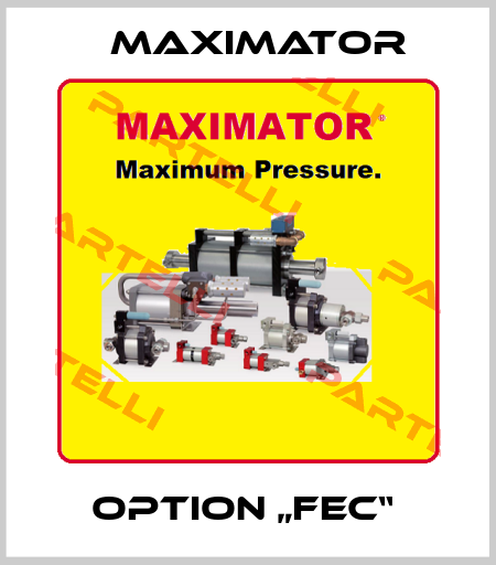 OPTION „FEC“  Maximator