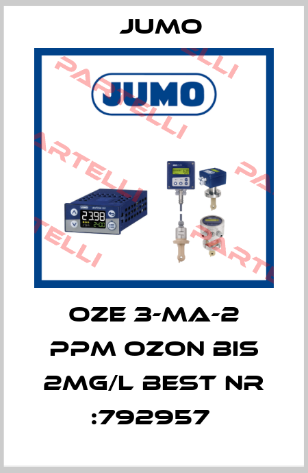 OZE 3-MA-2 PPM OZON BIS 2MG/L BEST NR :792957  Jumo