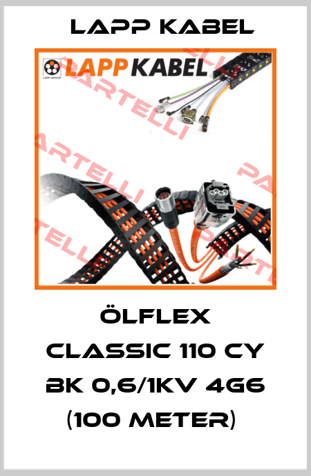 ÖLFLEX CLASSIC 110 CY BK 0,6/1KV 4G6 (100 Meter)  Lapp Kabel