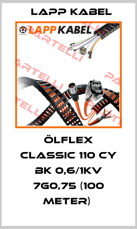 ÖLFLEX CLASSIC 110 CY BK 0,6/1kV 7G0,75 (100 Meter)  Lapp Kabel