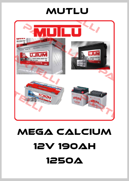 MEGA Calcium 12V 190AH 1250A Mutlu
