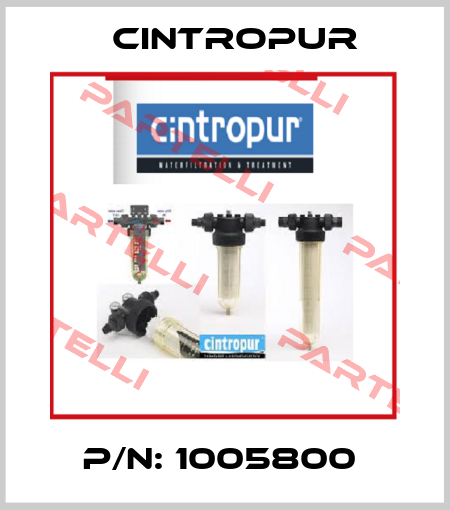P/N: 1005800  Cintropur