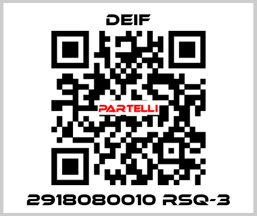 2918080010 RSQ-3 Deif
