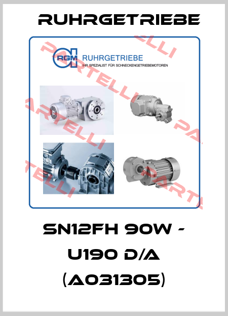 SN12FH 90W - U190 D/A (A031305) Ruhrgetriebe