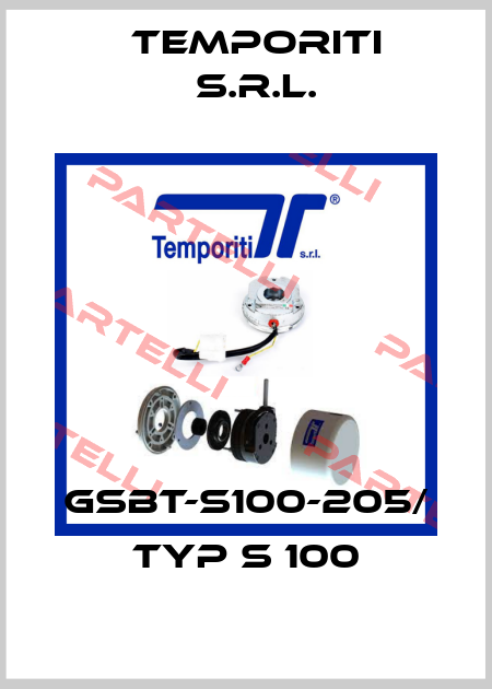 GSBT-S100-205/ Typ S 100 TEMPORITI Electromagnetic disc brakes