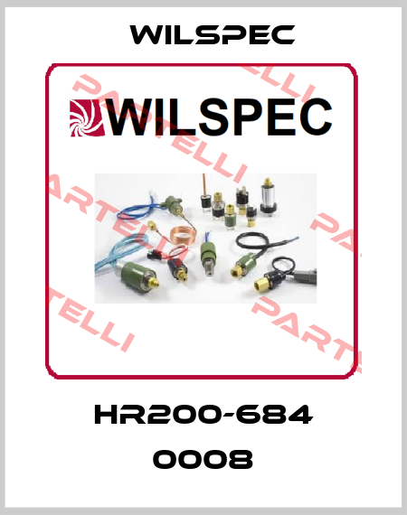 HR200-684 0008 Wilspec