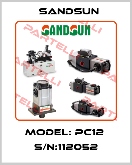 Model: PC12  S/N:112052 Sandsun