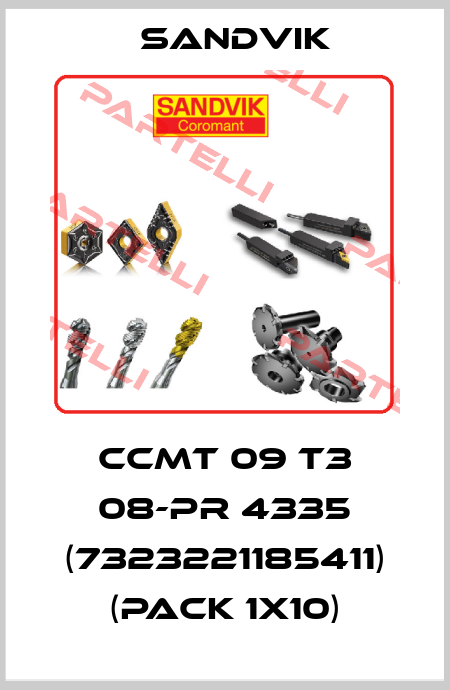 CCMT 09 T3 08-PR 4335 (7323221185411) (pack 1x10) Sandvik