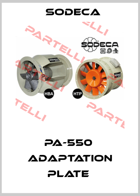 PA-550  ADAPTATION PLATE  Sodeca