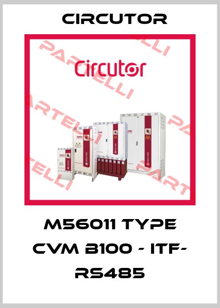 M56011 Type CVM B100 - ITF- RS485 Circutor