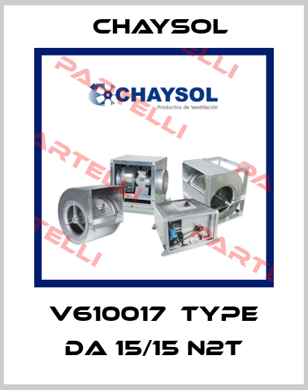 V610017  Type DA 15/15 N2T Chaysol