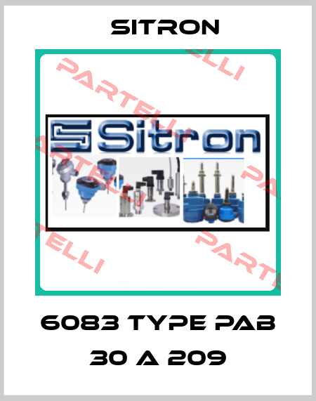 6083 Type PAB 30 A 209 Sitron