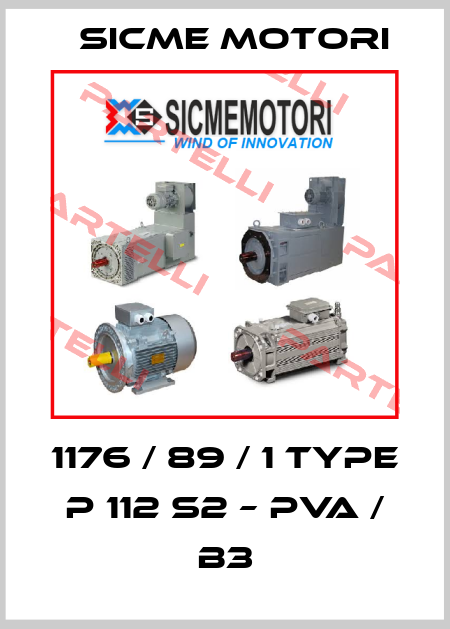 1176 / 89 / 1 Type P 112 S2 – PVA / B3 Sicme Motori