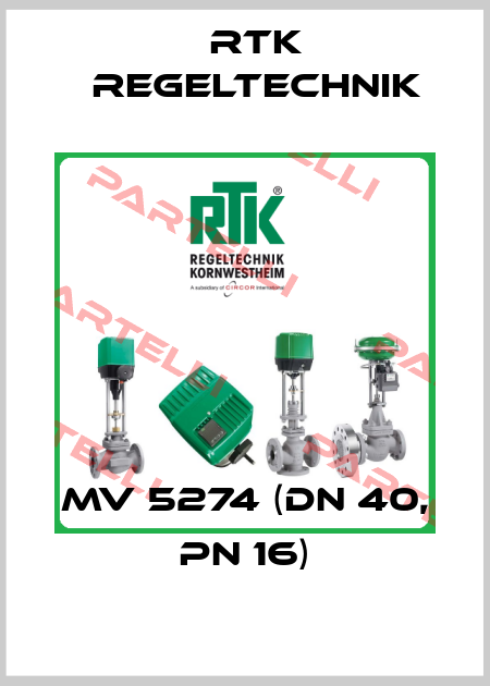 MV 5274 (DN 40, PN 16) RTK Regeltechnik