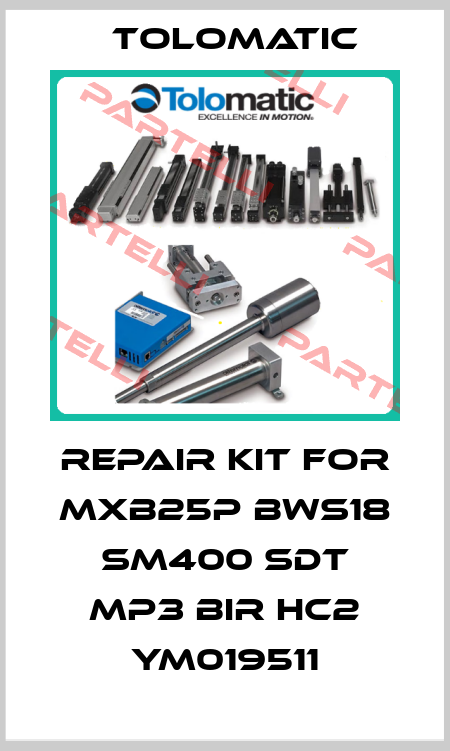 repair kit for MXB25P BWS18 SM400 SDT MP3 BIR HC2 YM019511 Tolomatic