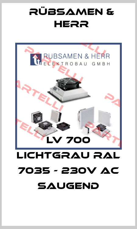 LV 700 Lichtgrau RAL 7035 - 230V AC saugend Rübsamen & Herr