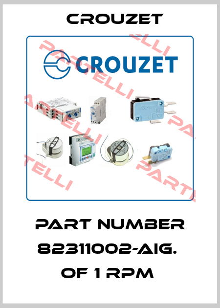 PART NUMBER 82311002-AIG.  OF 1 RPM  Crouzet