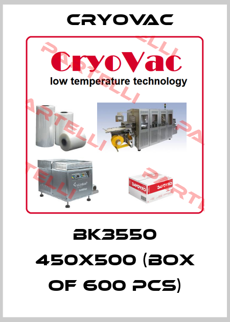 BK3550 450X500 (box of 600 pcs) Cryovac