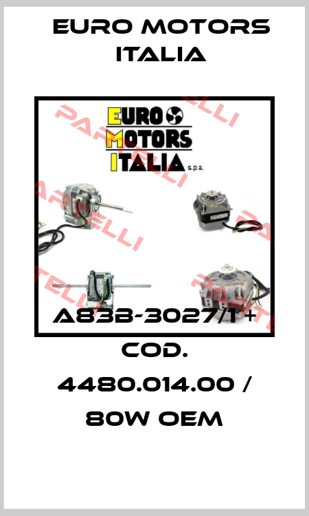 A83B-3027/1 + COD. 4480.014.00 / 80W OEM Euro Motors Italia