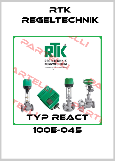 Typ REact 100E-045 RTK Regeltechnik