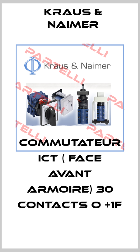 Commutateur ICT ( face avant armoire) 30 contacts O +1F Kraus & Naimer