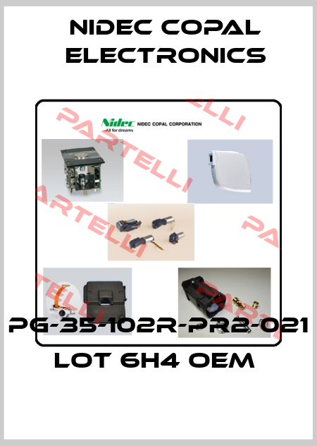 PG-35-102R-PR2-021 LOT 6H4 OEM  Nidec Copal Electronics