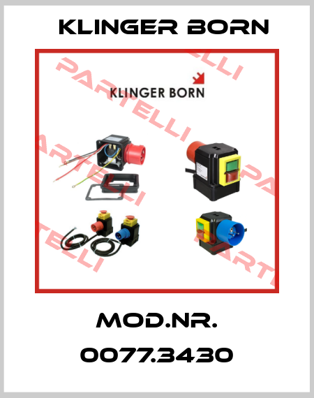 Mod.Nr. 0077.3430 Klinger Born