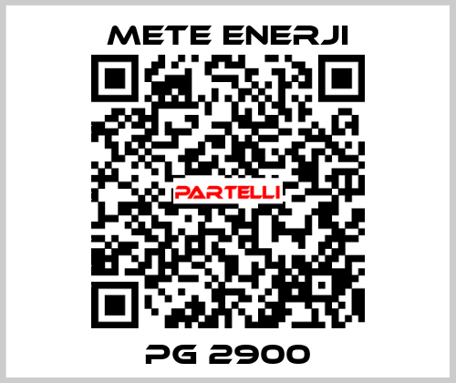 PG 2900 METE ENERJI