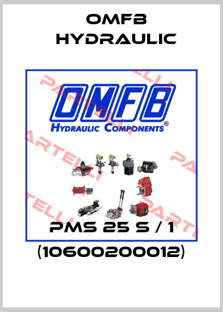 PMS 25 S / 1 (10600200012) OMFB Hydraulic