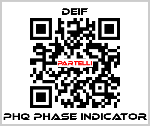 PHQ Phase Indicator Deif