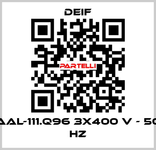 AAL-111.Q96 3x400 V - 50 Hz Deif