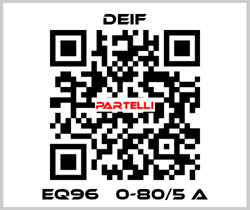 EQ96   0-80/5 A Deif