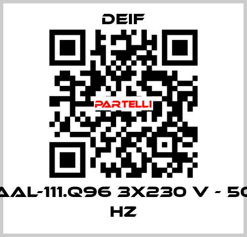 AAL-111.Q96 3x230 V - 50 Hz Deif