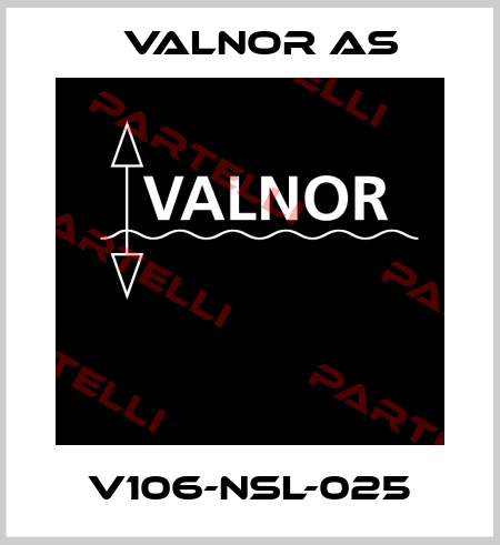 V106-NSL-025 VALNOR AS
