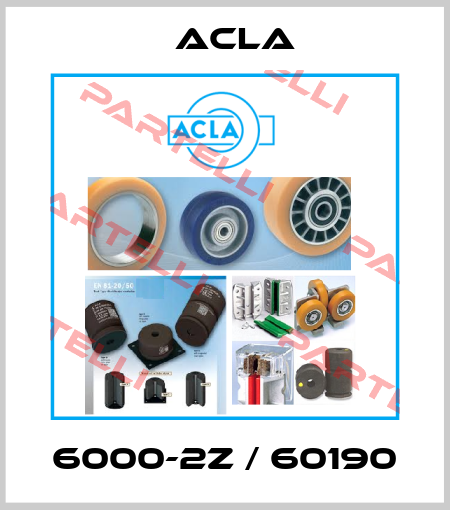 6000-2Z / 60190 Acla