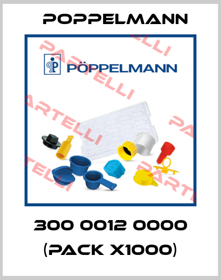 300 0012 0000 (pack x1000) Poppelmann
