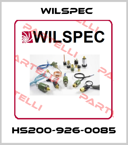 HS200-926-0085 Wilspec