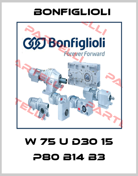 W 75 U D30 15 P80 B14 B3 Bonfiglioli