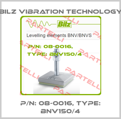 P/N: 08-0016, Type: BNV150/4 Bilz Vibration Technology