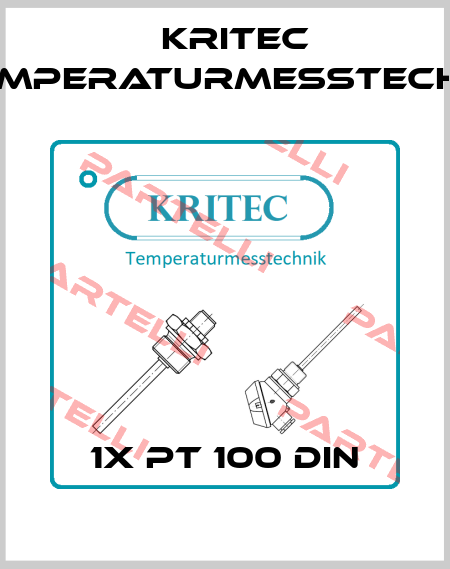 1x Pt 100 DIN Kritec Temperaturmesstechnik