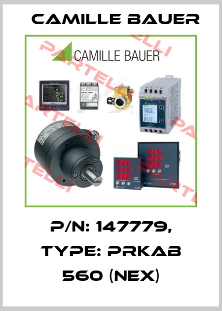 P/N: 147779, Type: PRKAB 560 (Nex) Camille Bauer