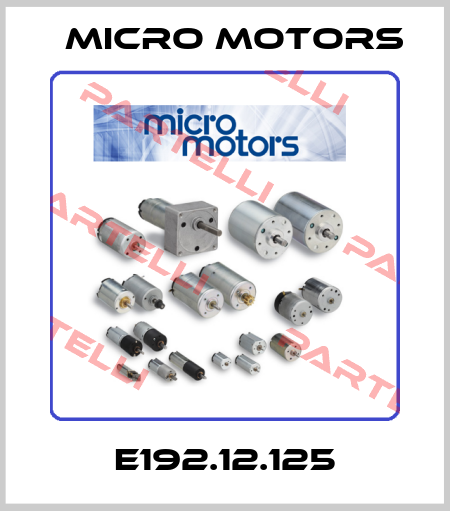 E192.12.125 Micro Motors