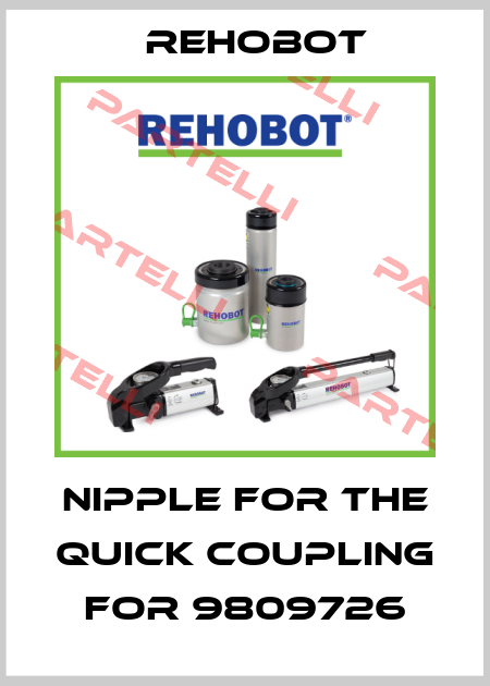Nipple for the quick coupling for 9809726 Rehobot