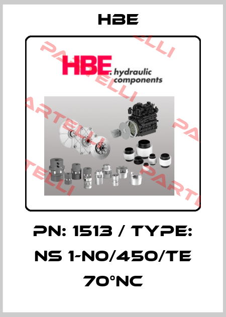 PN: 1513 / Type: NS 1-N0/450/TE 70°NC HBE