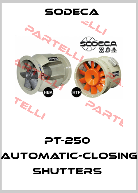 PT-250  AUTOMATIC-CLOSING SHUTTERS  Sodeca