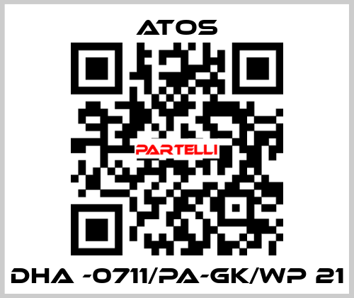 DHA -0711/PA-GK/WP 21 Atos